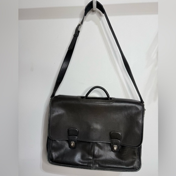 Vintage Coach Leather Laptop Briefcase Messenger Bag - Picture 1 of 8